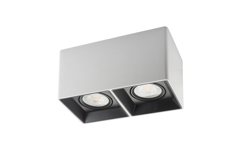 DK3035-WB Светильник накладной IP 20, 10 Вт, GU5.3, LED, белый/черный, пластик. Фото 4