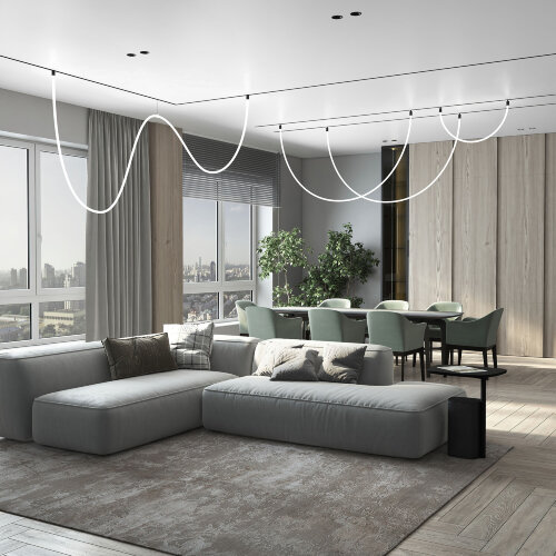 Трековый светильник 100W 4200K Full Light N05 Slim Magnetic - Фото 5