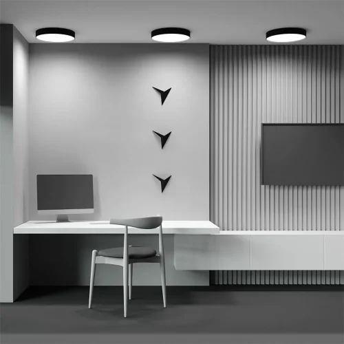 Потолочный светильник Zon 3000K 45W 120° (Черный) - фото 4