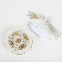 ULD-S1000-250-DTA WHITE IP20 DEWDROP Гирлянда светодиодная Роса, 10м, 250 светодиодов, Белый свет, Провод прозрачный