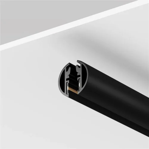 Шинопровод круглый подвесной 2 м Levity (Черный) - фото 4