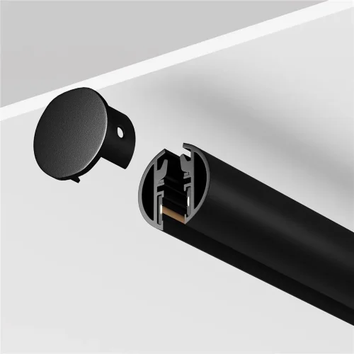 Шинопровод круглый подвесной 2 м Levity (Черный) - фото 5