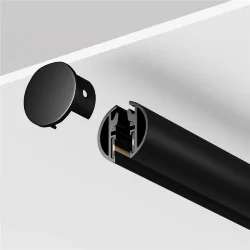Шинопровод круглый подвесной 2 м Levity (Черный)
