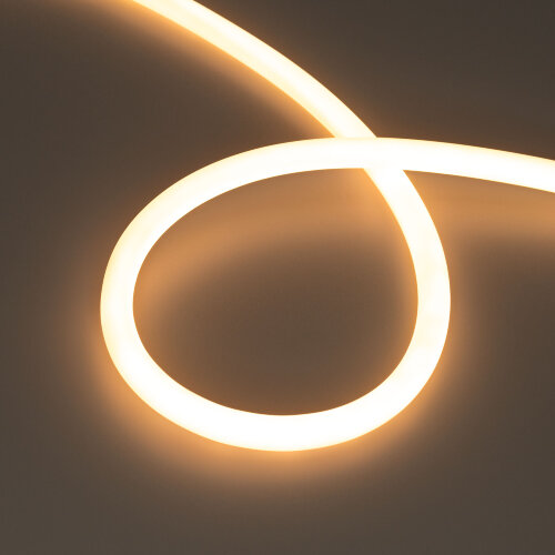 Светодиодная лента герметичная MOONLIGHT-TOP-M560-D13mm 24V Warm2300 360deg (8.6 W/m, IP65, 5m, wire x1) (Arlight, Вывод прямой, 3 года) 039553 - фото
