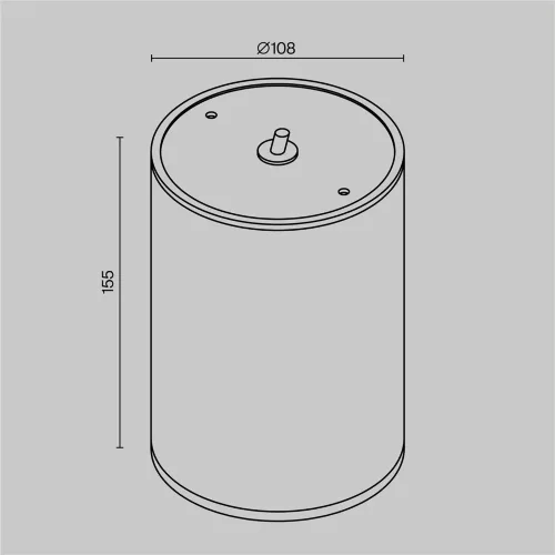 Потолочный светильник Bar 3000К 12Вт IP 65 (Графит) - фото 7