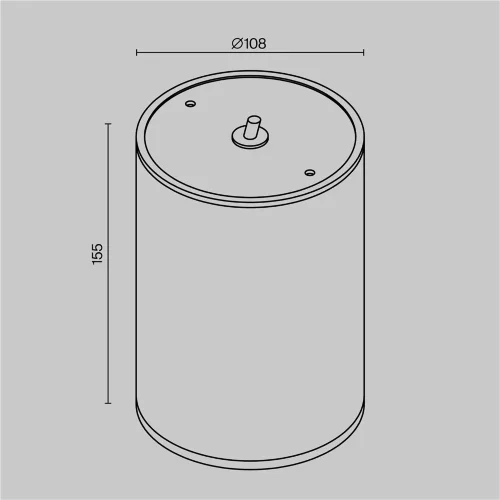 Потолочный светильник Бар / Bar 3000К 12Вт IP 65 (Графит) O306CL-L12GF - фото 11