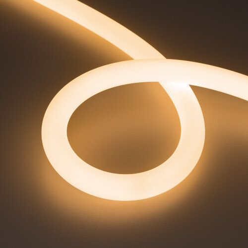 Светодиодная лента герметичная MOONLIGHT-SIDE-FP-X1088-D25mm 24V Warm2700 (20 W/m, IP65, 5m, wire x1) (Arlight, Вывод боковой, 3 года) - фото 1