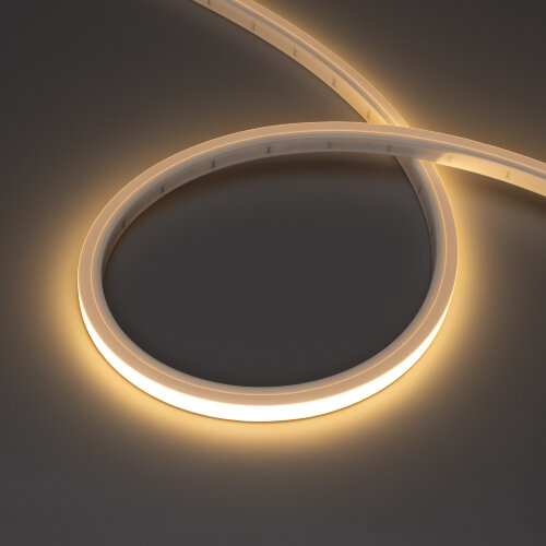 Светодиодная лента герметичная NOVA-TOP-PU-A120-16x15mm 24V Warm3000 (10 W/m, IP68, 5m, wire x2) (Arlight, Полиуретан) 050738 - фото