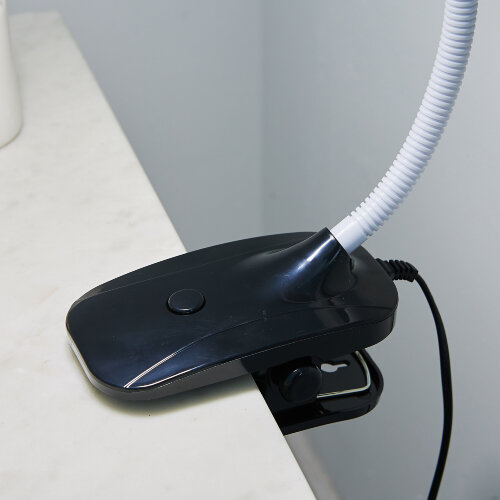 TLD-546 Black-LED-350Lm-4500K Светильник настольный прищепка, 5W, Механический выключатель, Черный - фото 9