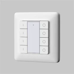 8-ми кнопочная DALI DT6 панель для 4-х групп (Белый)