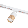 Трековый светильник WOLTA WTL-GU10/18WG-1 под лампу GU10 Белый / золотой DUO - фото 4.