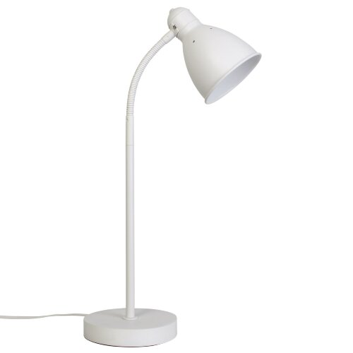 UML-B701 E27 WHITE Светильник настольный, 60W, Цоколь Е27, Механический выключатель, Белый - фото 1