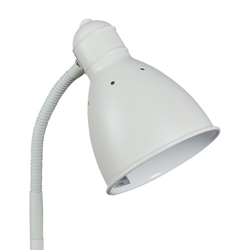 UML-B701 E27 WHITE Светильник настольный, 60W, Цоколь Е27, Механический выключатель, Белый - фото 3