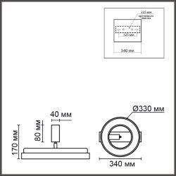 Потолочный светильник «LUMION» 6572/24CL, серия: PINE (крепление на планке) - -
