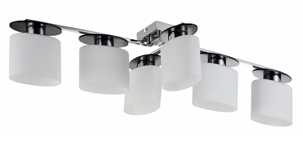Светильники серии выполнены в современном стиле, арматура сделана из металла, а плафоны – из матового стекла. Благодаря своей небольшой высоте светильники Bice подходят для невысоких помещений. (Хром) - фото 2
