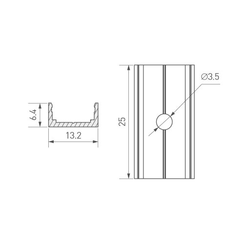 Держатель ARL-MOONLIGHT-0711-CLIP ANOD (Arlight, Алюминий) - фото 2