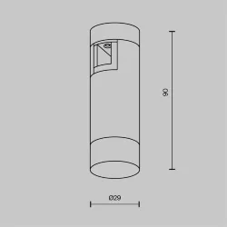 Трековый светильник Скольжение / Skim Flarity 4000K 2Вт 110° (Платина) TR145-1-3W4K-W-PT