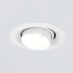 Встраиваемый светодиодный светильник с регулировкой угла освещения 9919 LED 10W 4200K белый (052459)
