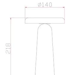 Аккумуляторный светильник Гриб / Mushroom (Белый) FR6109TL-L4W