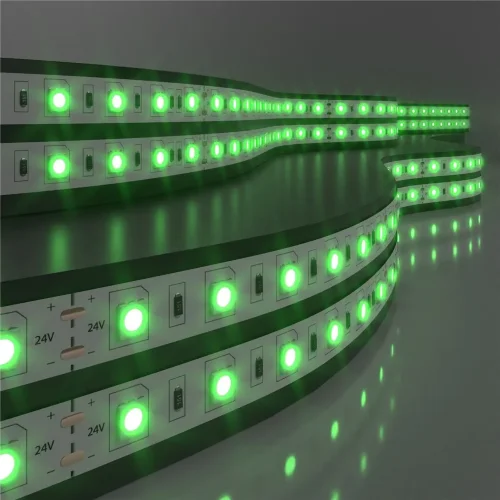 Светодиодная лента 24 В 14,4 Вт/м 60 Led/м 5050 IP20, зеленый, 5 м Лента светодиодная 24V 14,4W 60Led 5050 IP20 зелёный, 5м - фото
