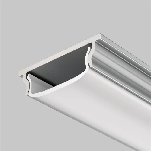 Алюминиевый профиль накладной с вертикальным изгибом 18x6 (Серебро, 2 м), ALM-1806-S-2M 631016 (Серебро) - фото 3
