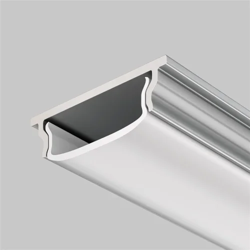 Алюминиевый профиль накладной с вертикальным изгибом 18x6 (Серебро, 2 м), ALM-1806-S-2M 631016 (Серебро) 631016 - фото 3