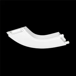 Конектор питания полукруглый Radity белый (Белый)