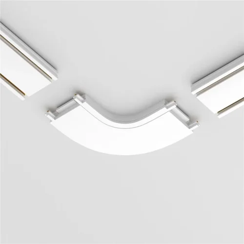 Конектор питания полукруглый Radity белый (Белый) - фото 6