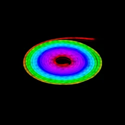 Светодиодный гибкий неон 0612 RGB-SPI WS2811, 3535 60pix, 12V, 16W/m, LB32