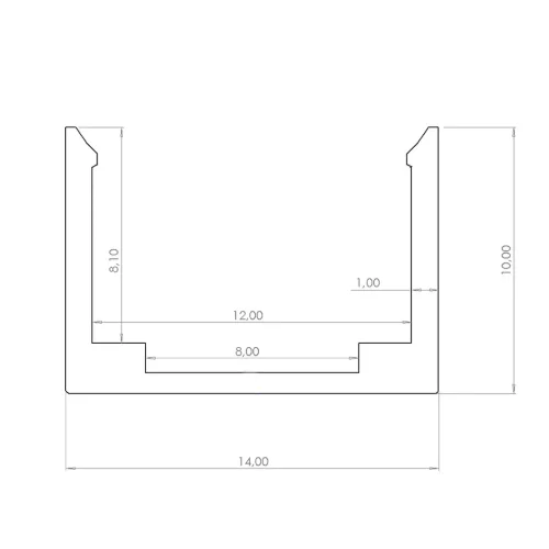 Алюминиевый профиль Т1212 S604 - фото II