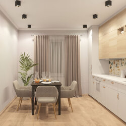 Светильник накладной IP 20, 10 Вт, GU5.3, LED, черный, пластик, Denkirs DK3030-BK