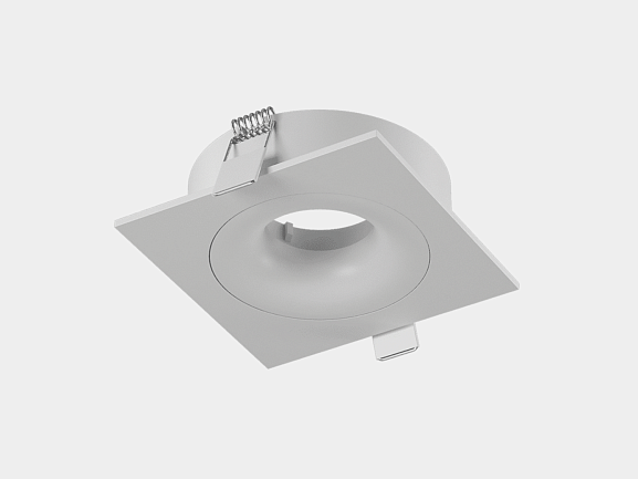 'Корпус светильника потолочный встраиваемый  наклонно-поворотный, COMBO-2S1-WH, Белый, IP20, COMBO-2S1-WH. Фото 2