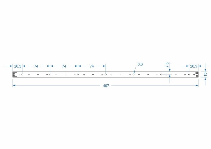 Светодиодная линейка Brillare: 2835*20 10Вт