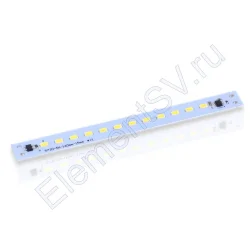 Светодиодная линейка 2835, 12 led, 220V, 5W, 160mm, D179, warm white