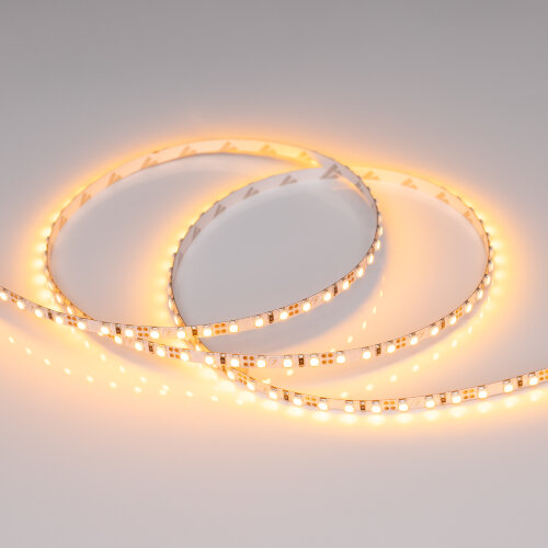 Светодиодная лента RT-A120-5mm 12V Yellow (9.6 W/m, IP20, 5m) (Arlight, 9.6 Вт/м, IP20) - фото 3