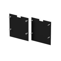 Комплект заглушек (для профиля 50×50) 2 шт., ALM-5050T-B-EC 642047 (Черный)