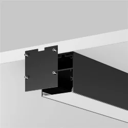 Комплект заглушек (для профиля 50×50) 2 шт., ALM-5050T-B-EC 642047 (Черный)