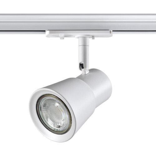 Светильник трековый для однофазного двухжильного (универсального) шинопровода «Novotech» 370933, дизайн: Хай-тек, серия: MOLO. Фото 1.