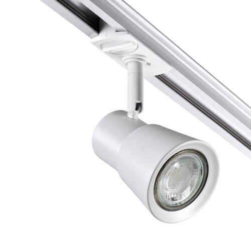 Светильник трековый для однофазного двухжильного (универсального) шинопровода «Novotech» 370933, дизайн: Хай-тек, серия: MOLO. Фото 2.