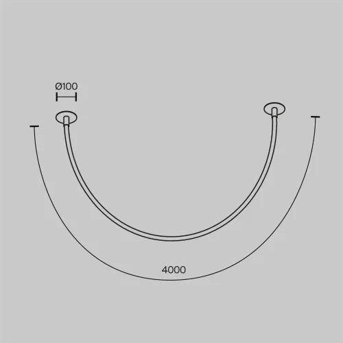 Подвесной светильник Tau 3000K 40Вт (Черный) - фото 12