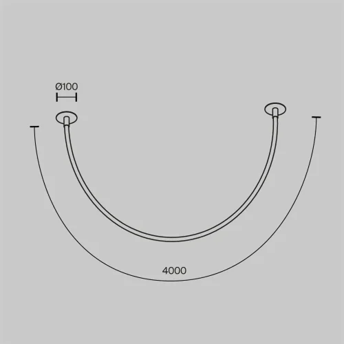 Подвесной светильник Tau 3000K 40Вт (Черный) - фото 12