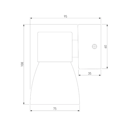 Настенный светильник MRL 1027 черный - фото 4
