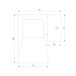 Настенный светильник MRL 1027 черный (061047)