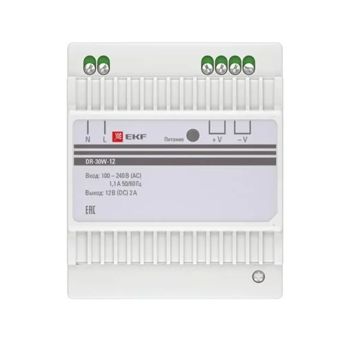 Блок питания 12В DR-30W-12 PROxima EKF dr-30w-12 - фото 2