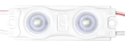 Модуль светодиодный ELF 2SMD диод 2835, с линзой, 160гр.,12В, IP 65, STD, белый - фото