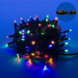 ULD-S1000-120-TBK MULTI IP67 Гирлянда светодиодная с эффектом мерцания, 10м, Соединяемая, 120 светодиодов, Разноцветный свет, Провод черный.