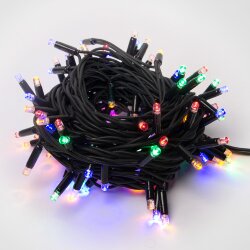ULD-S1000-120-TBK MULTI IP67 Гирлянда светодиодная с эффектом мерцания, 10м, Соединяемая, 120 светодиодов, Разноцветный свет, Провод черный.