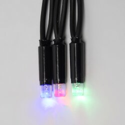 ULD-S1000-120-TBK MULTI IP67 Гирлянда светодиодная с эффектом мерцания, 10м, Соединяемая, 120 светодиодов, Разноцветный свет, Провод черный.