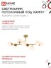 Люстра под лампу AURORA LUNA-8G9-LT 8xG9 матовые плафоны, латунный корпус IN HOME - Фото 5