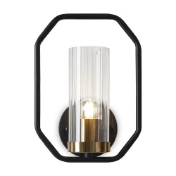 Настенный светильник (бра) FR5524WL-01BBZ Люми / Lumi E27x1 (Черный и Бронза) FR5524WL-01BBZ